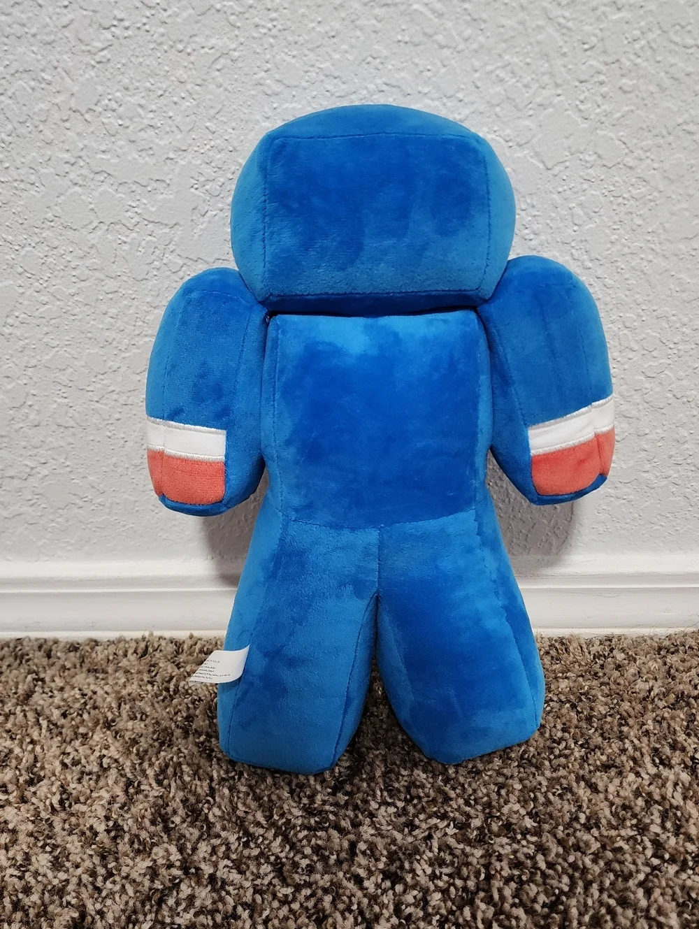 Unspeakable Minecraft Skin Style Blue Plush Toy Warren James